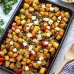 Greek Roasted Potatoes With Peppers & Feta Recipe