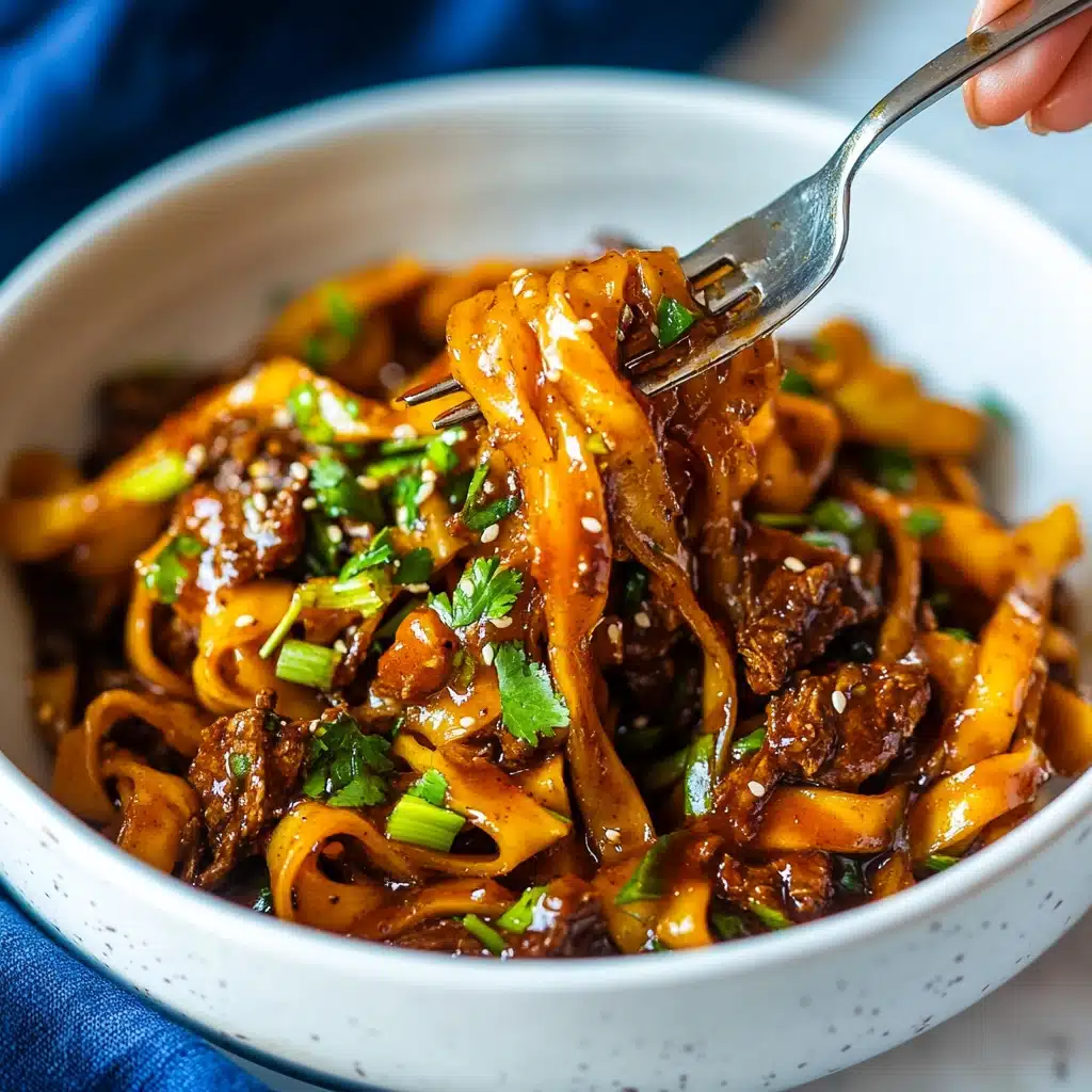 Slow Cooker Korean Beef Noodles Recipe - Recipe Image