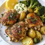Lemon Garlic Chicken with Parmesan Herb Sauce Recipe