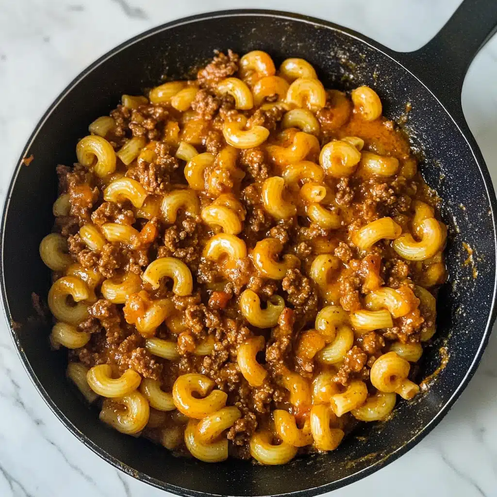 Savory Beefaroni Delight Recipe - Recipe Image