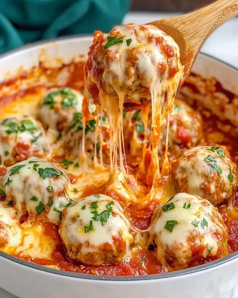 Cheesy Chicken Parmesan Meatballs Recipe