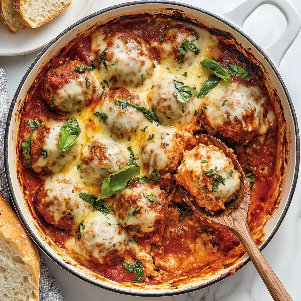 Cheesy Chicken Parmesan Meatballs Recipe - Recipe Image
