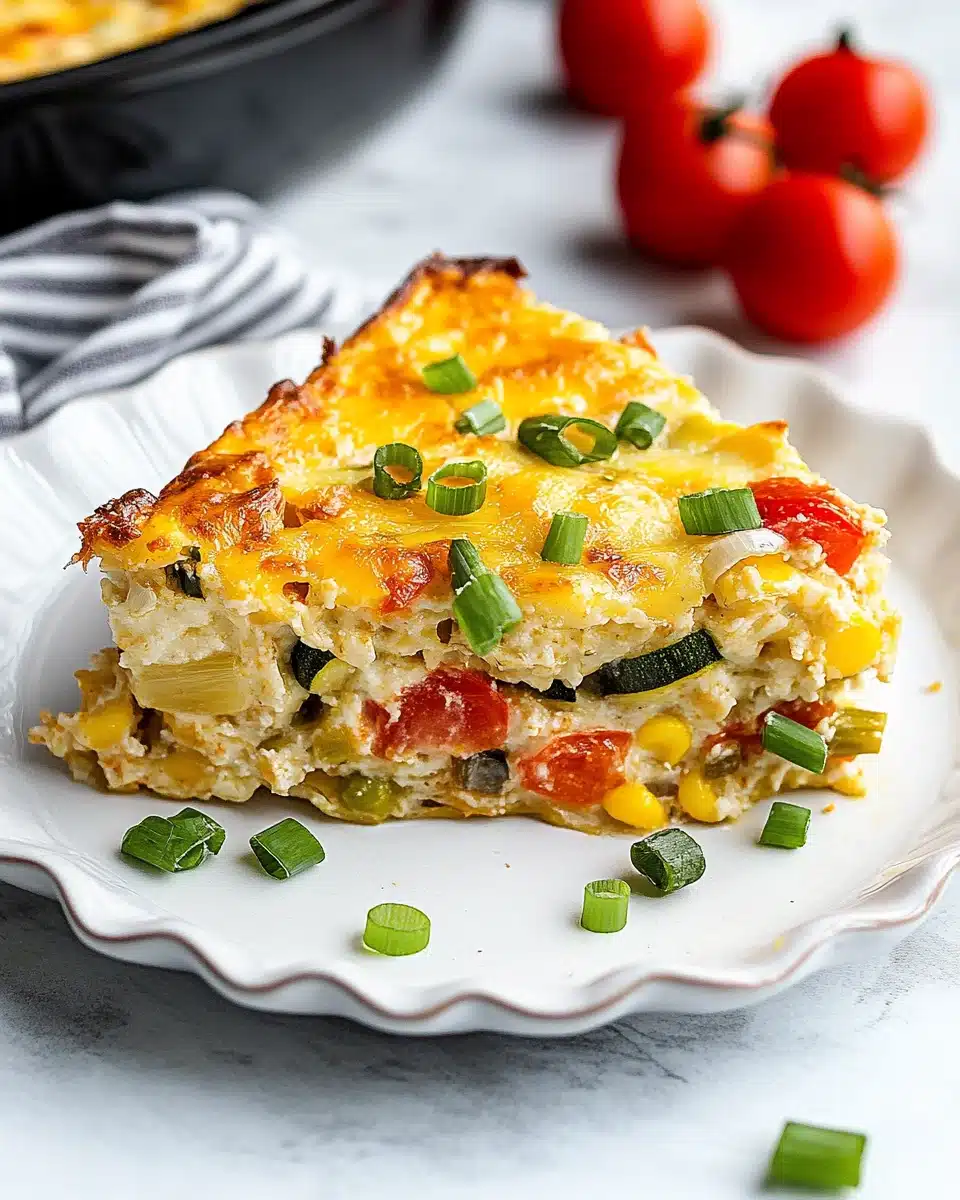 Summer Garden Crustless Zucchini Pie Recipe