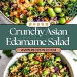 Crunchy Asian Edamame Salad with Peanut Dressing Recipe