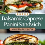 Balsamic Glazed Caprese Panini Supreme Recipe