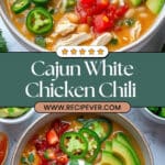 Creamy Cajun White Chicken Chili Recipe