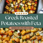 Greek Roasted Potatoes With Peppers & Feta Recipe