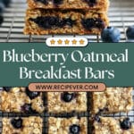 Blueberry Oatmeal Breakfast Bars Recipe