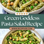 Green Goddess Pesto Pasta Salad Recipe