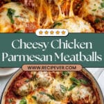 Cheesy Chicken Parmesan Meatballs Recipe
