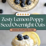 Vegan Lemon Poppy Seed Overnight Oats Recipe