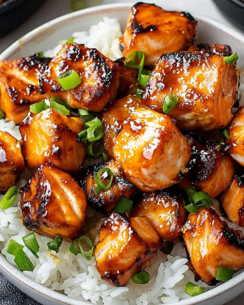Air Fryer Bang Bang Salmon Bites Recipe