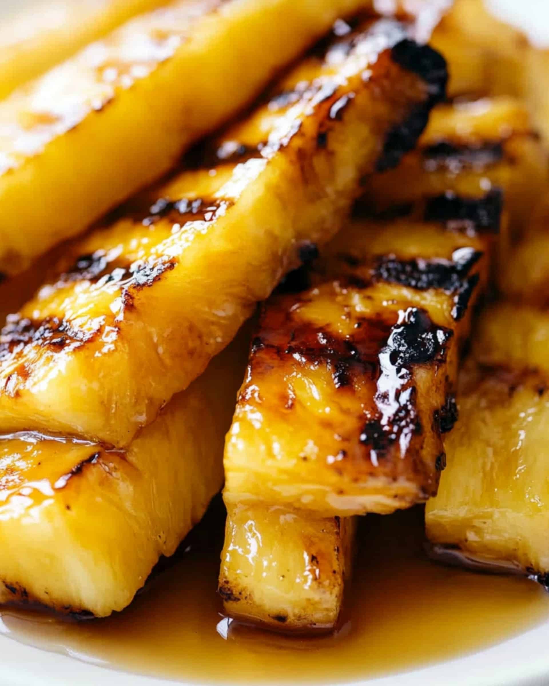 Caramelized Brown Sugar Cinnamon Grilled Pineapple Recipe
