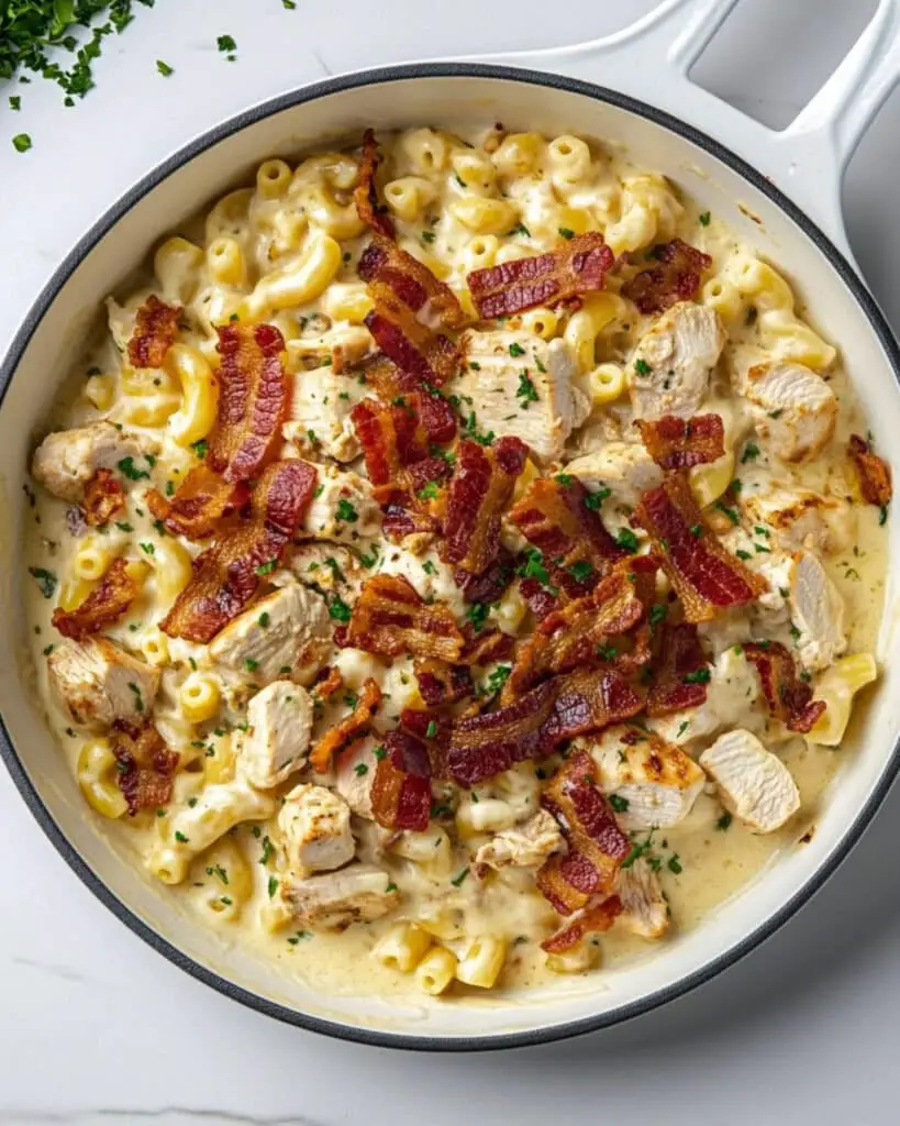 chicken ranch macaroni and cheese