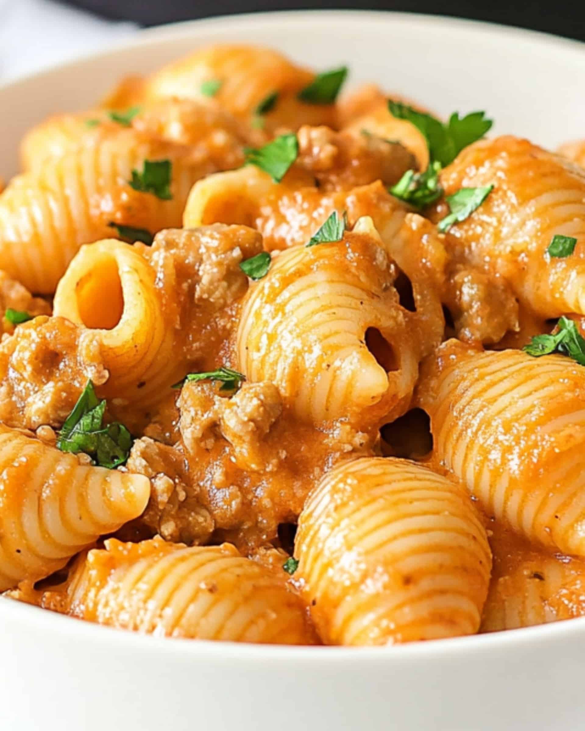 Creamy Beef and Shells Recipe