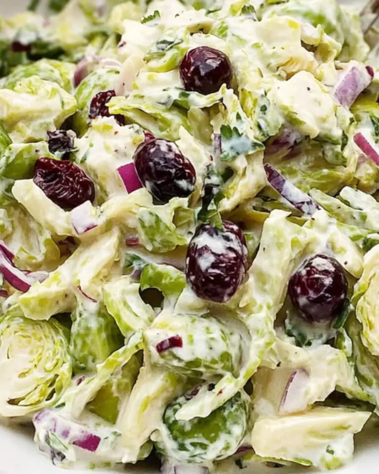 Creamy Brussels Sprouts Slaw Recipe