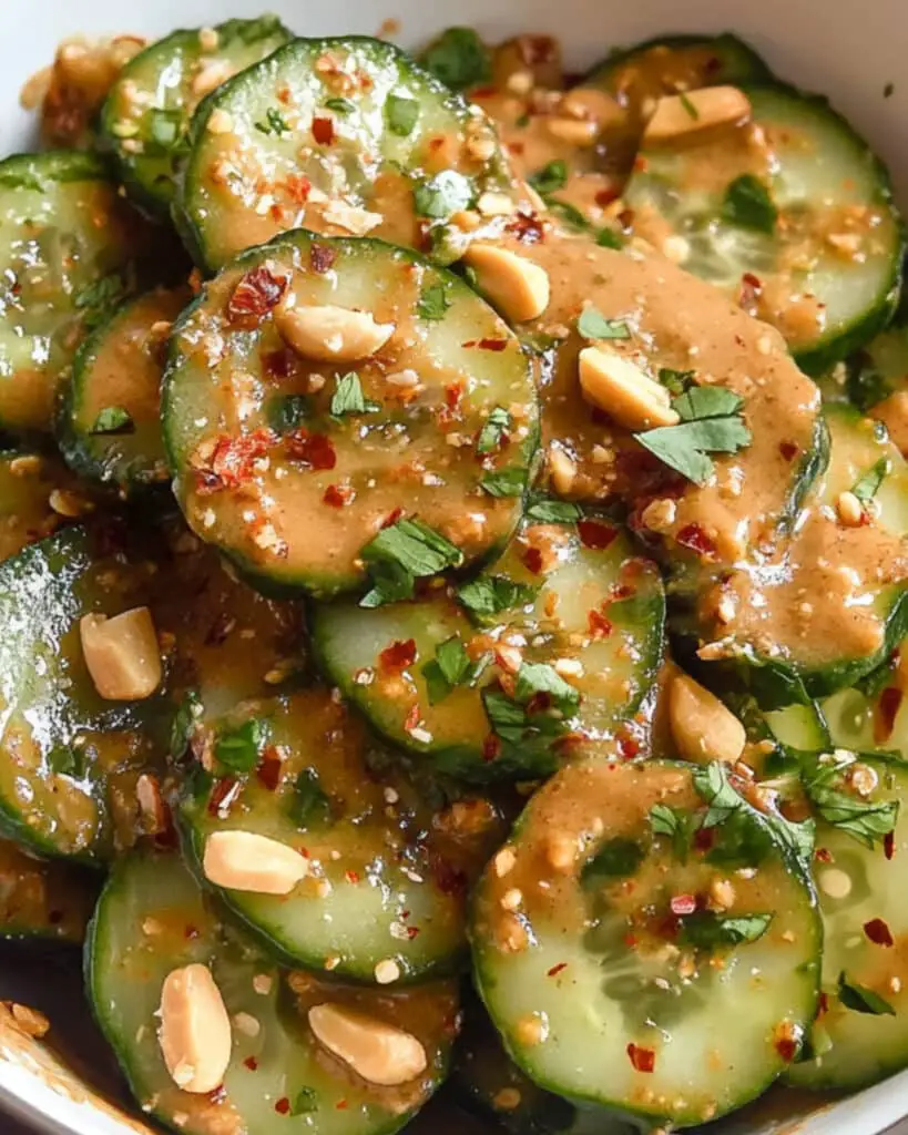 Cucumbers in Spicy Peanut Sauce Recipe
