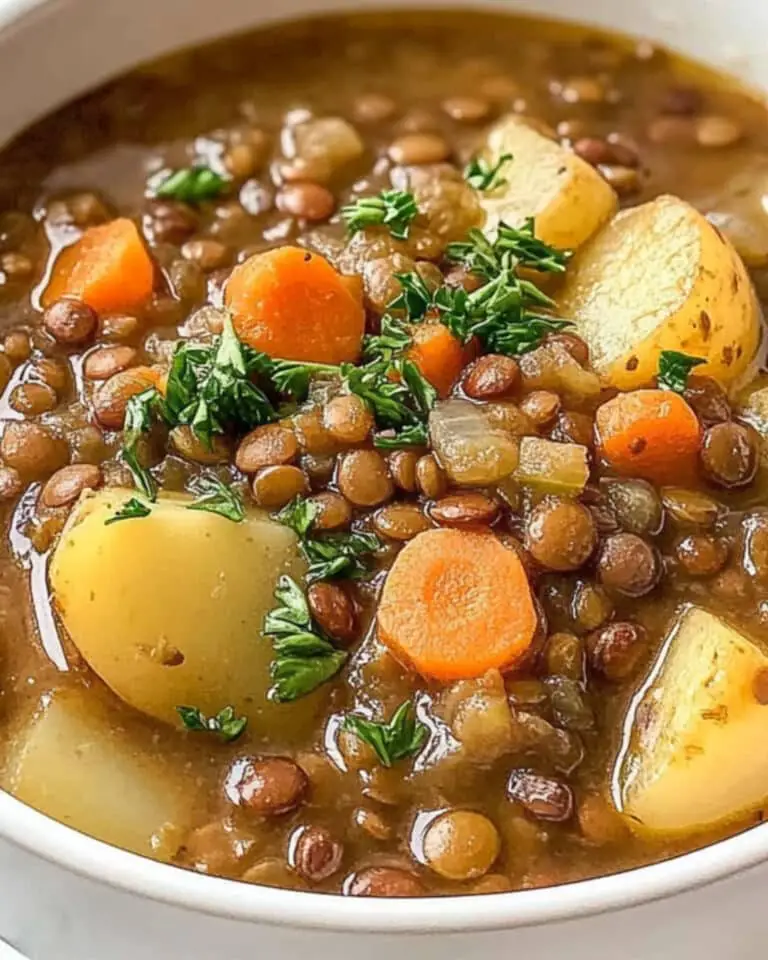 Easy Lentil Potato Soup Recipe