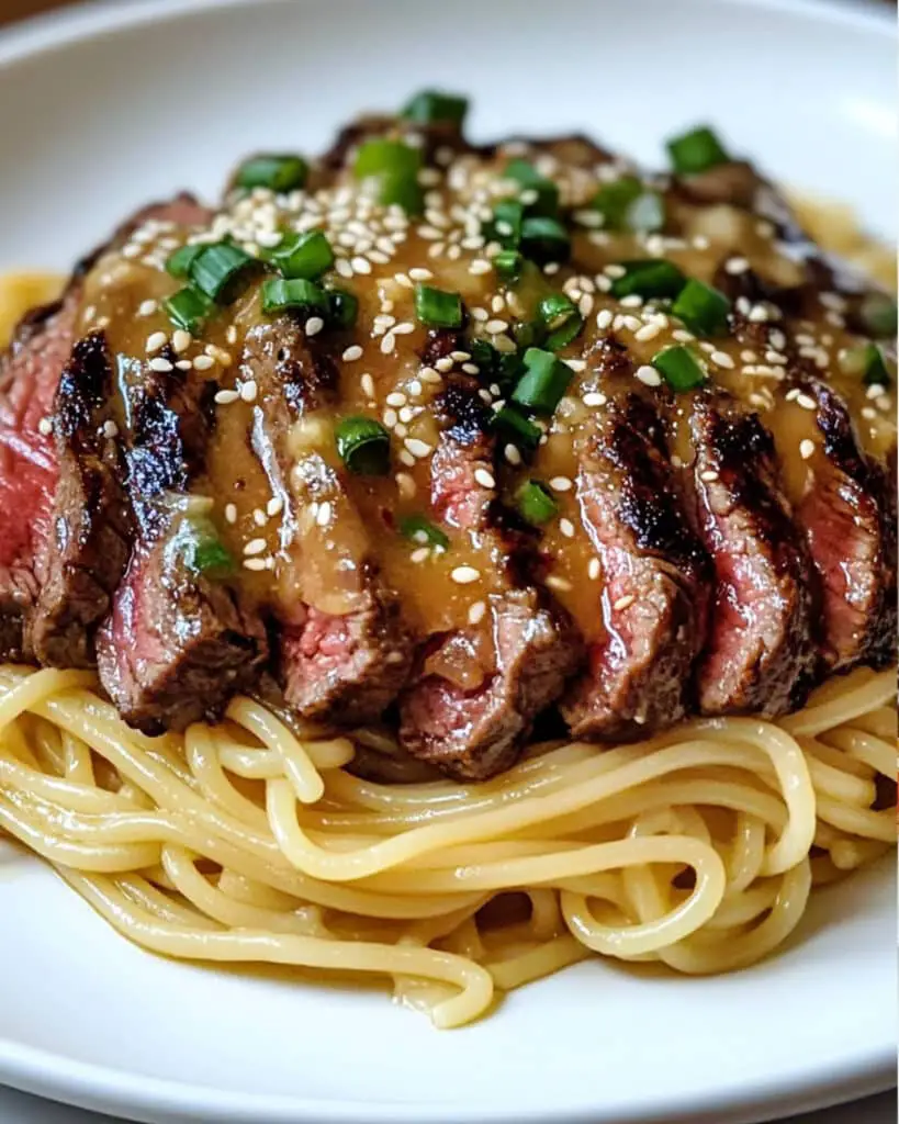 Garlic Butter Steak Lightning Noodles