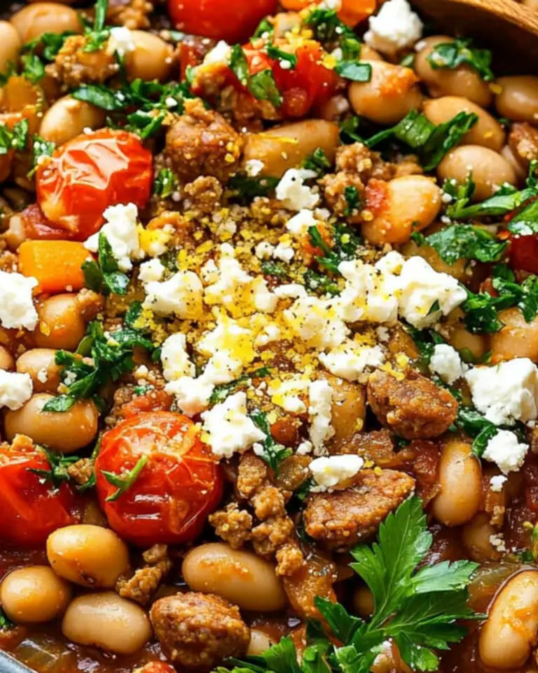 Greek Sausage and Beans Recipe