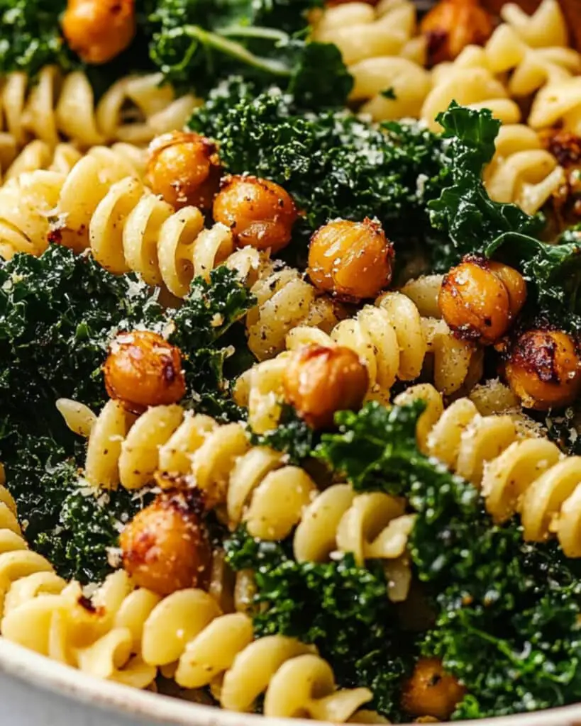 Kale Caesar Pasta Salad Recipe