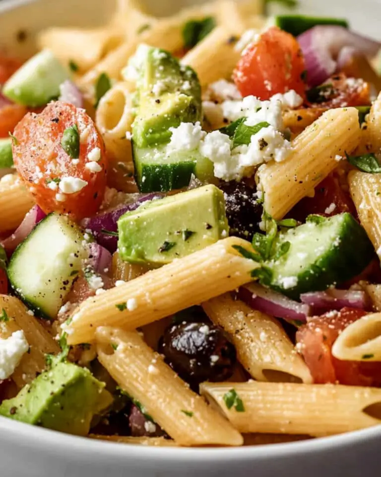 Lemon Herb Mediterranean Pasta Salad Recipe