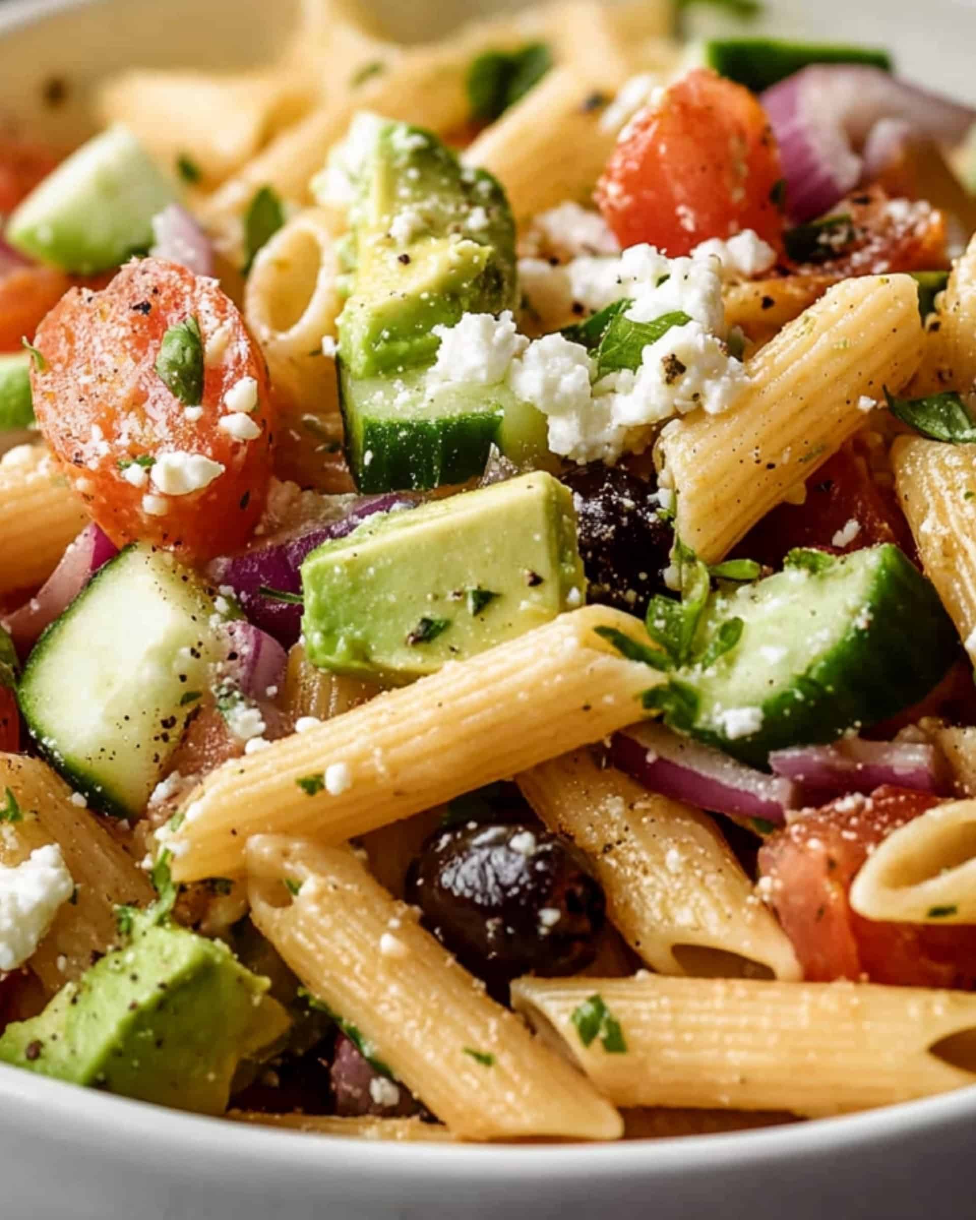 Lemon Herb Mediterranean Pasta Salad Recipe