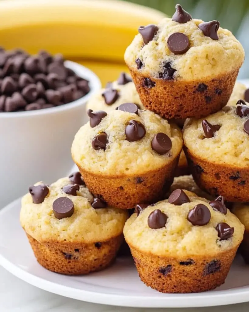 mini banana muffins
