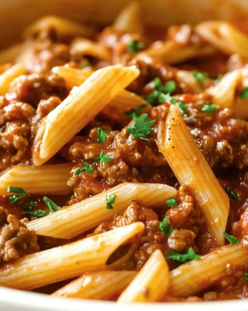 One Pot Sloppy Joe Pasta Recipe