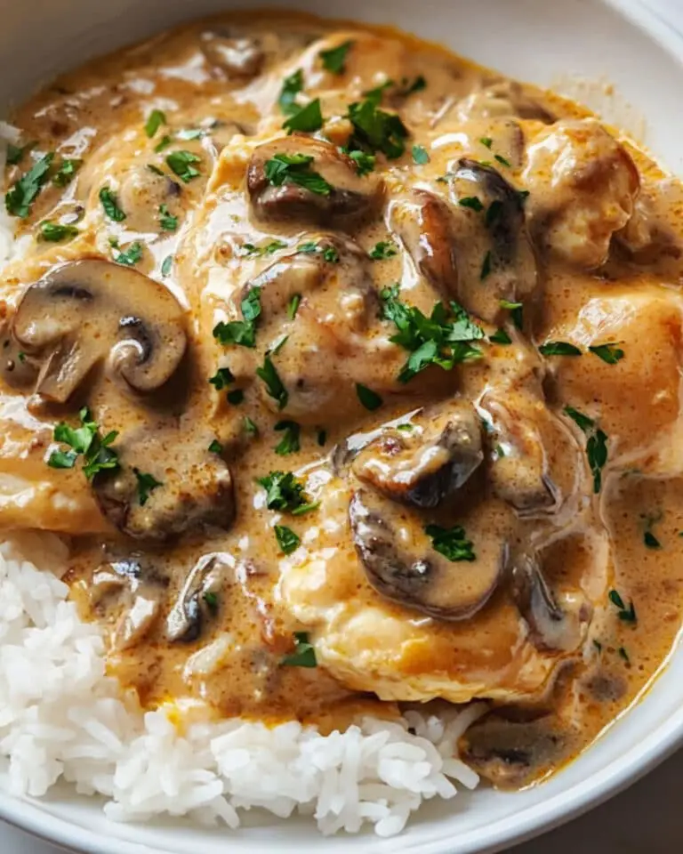 Parmesan-Garlic Mushroom Chicken Recipe