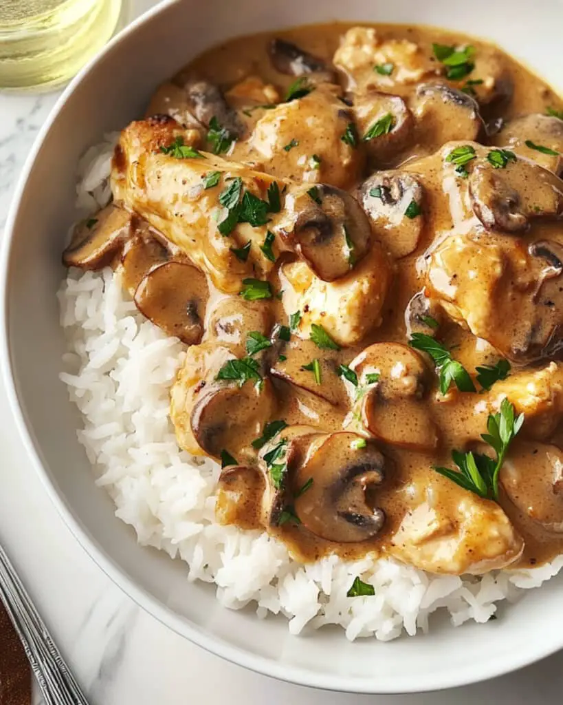 Parmesan-Garlic Mushroom Chicken
