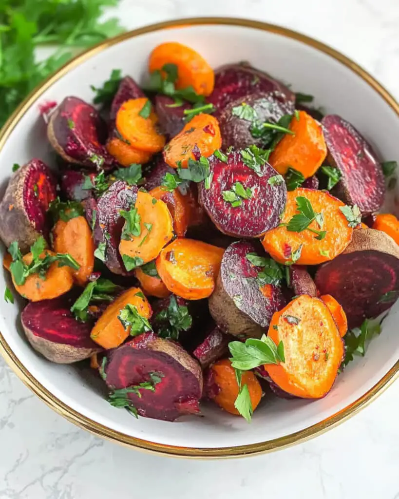 roasted beets and carrots