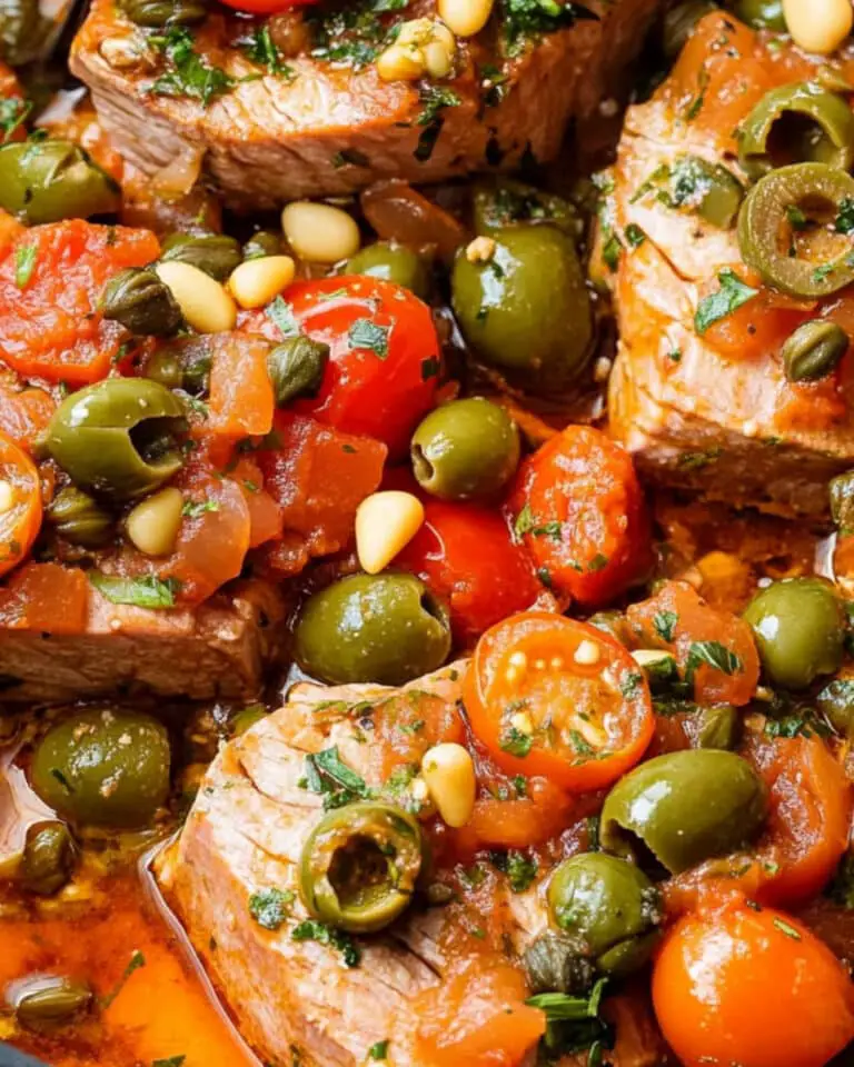 Sicilian-Style Tuna with Olives and Capers Recipe