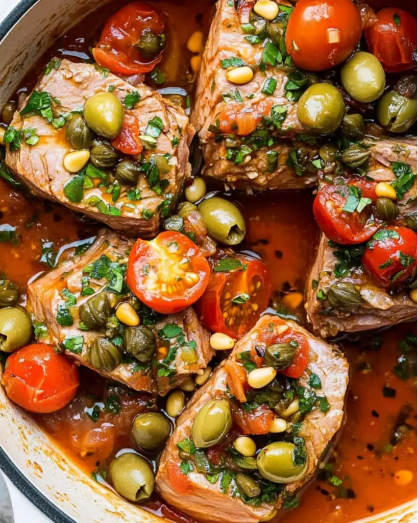 Sicilian-Style Tuna with Olives and Capers