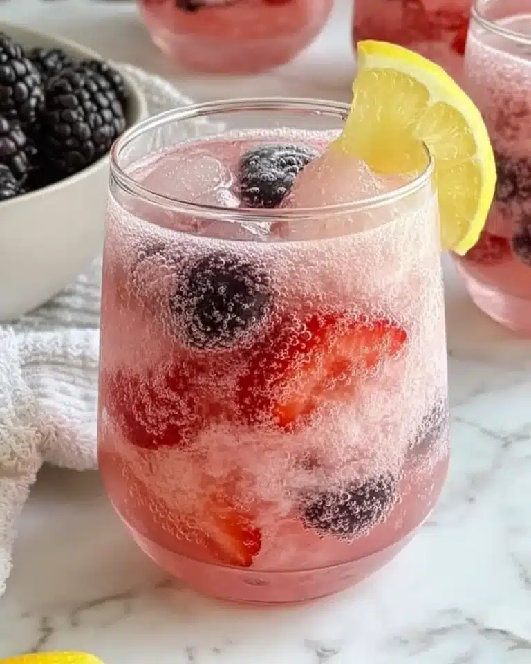Strawberry Sparkler Mocktail Recipe