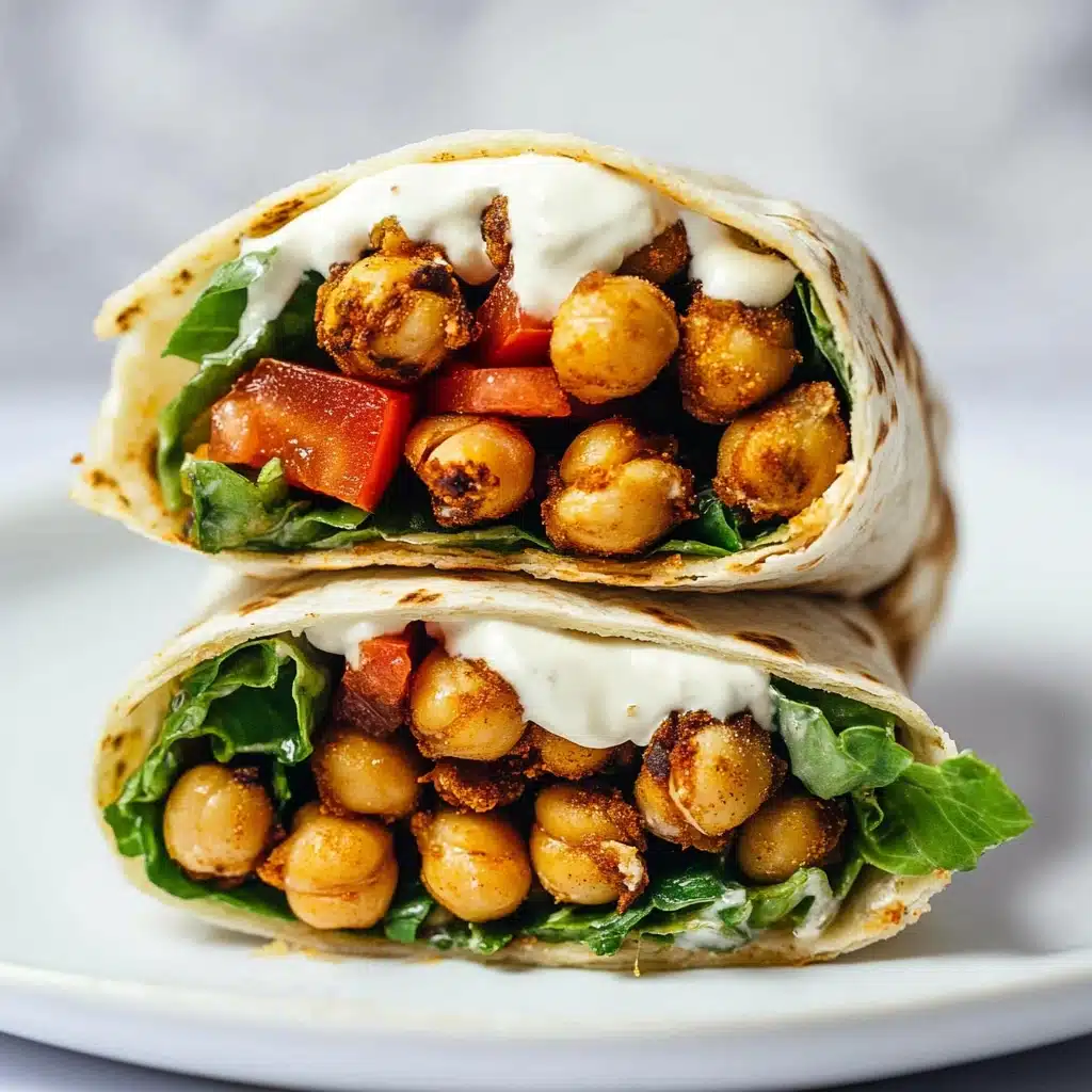 BBQ Chickpea Wraps with Ranch Dressing Recipe - Recipe Image