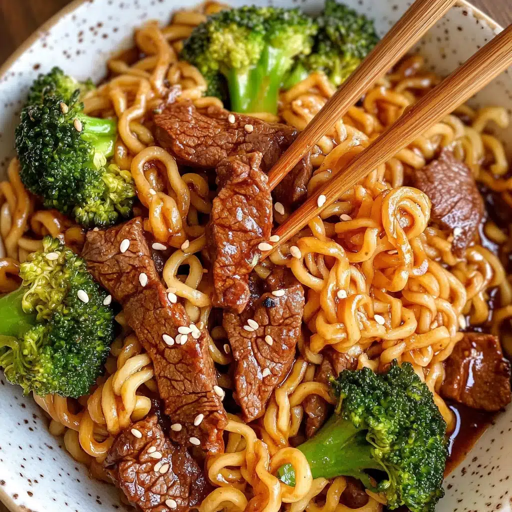 Beef and Broccoli Ramen Stir Fry Recipe - Recipe Image
