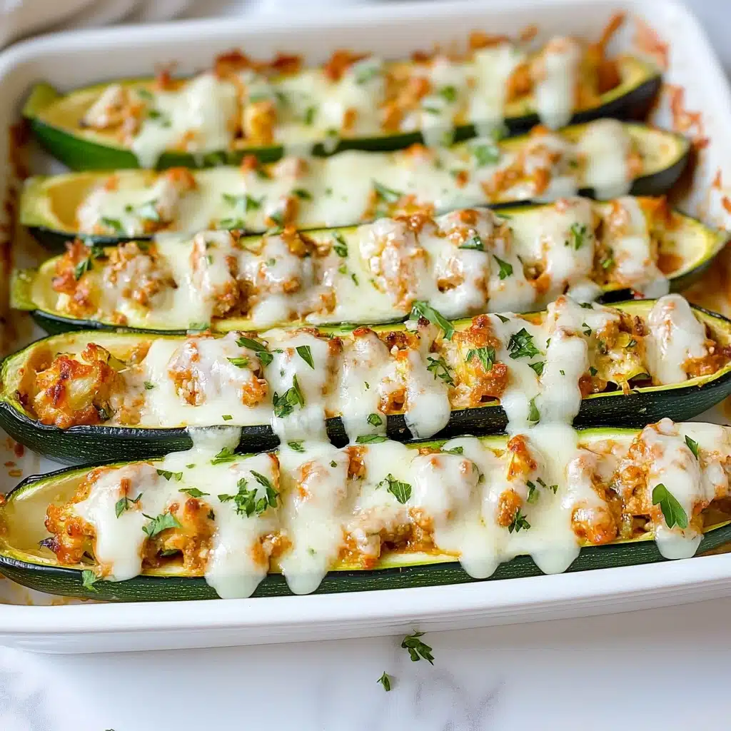 Buffalo Chicken Zucchini Boats Recipe - Recipe Image