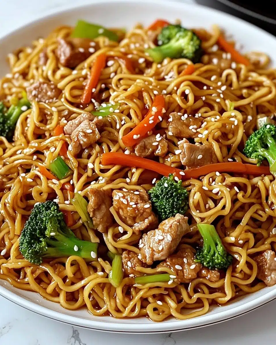 Savory Chicken Ramen Stir Fry Recipe