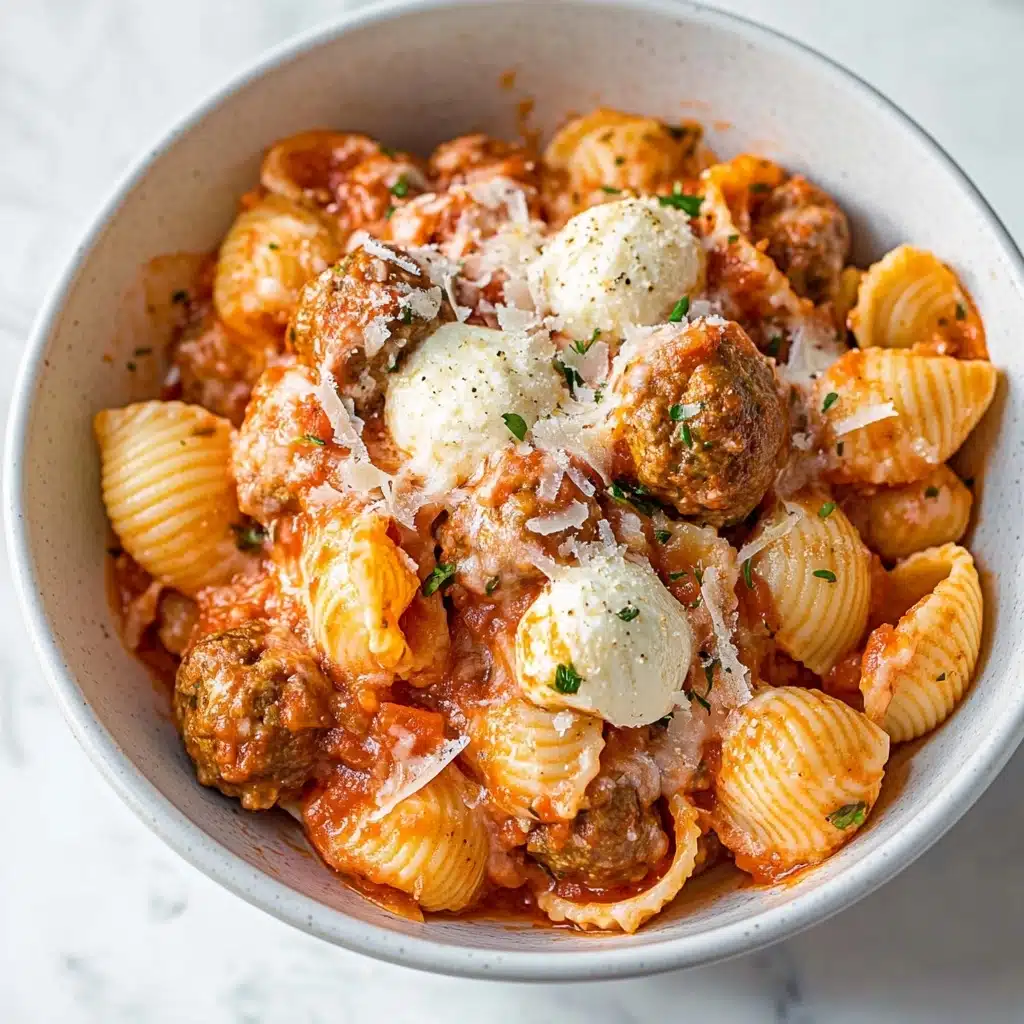 Meatball Pasta Bake Recipe - Recipe Image