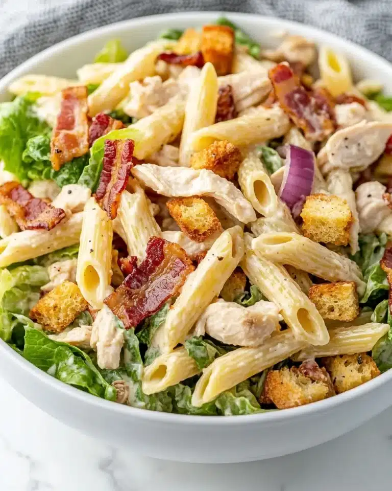 Chicken Caesar Pasta Salad Recipe