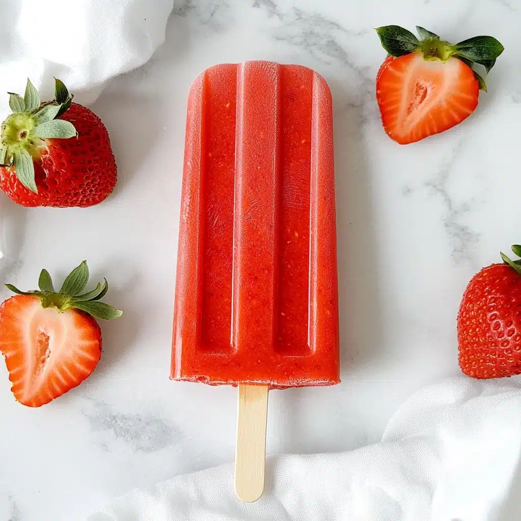 Strawberry Lemonade Popsicles Recipe - Recipe Image