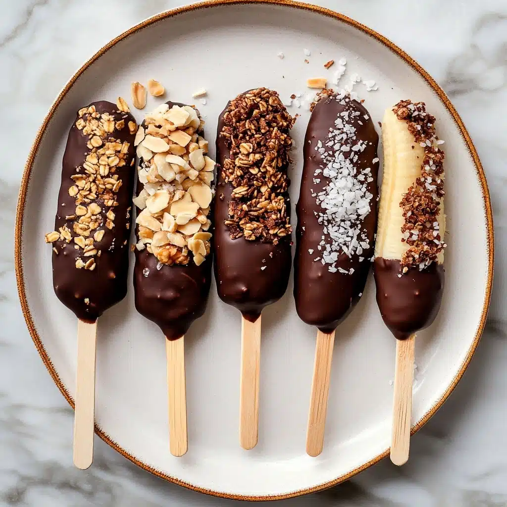 Chocolate Covered Banana Pops Recipe - Recipe Image