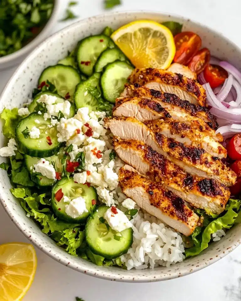 Greek Chicken Bowls Recipe