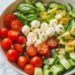 Tomato Cucumber Mozzarella Salad Recipe