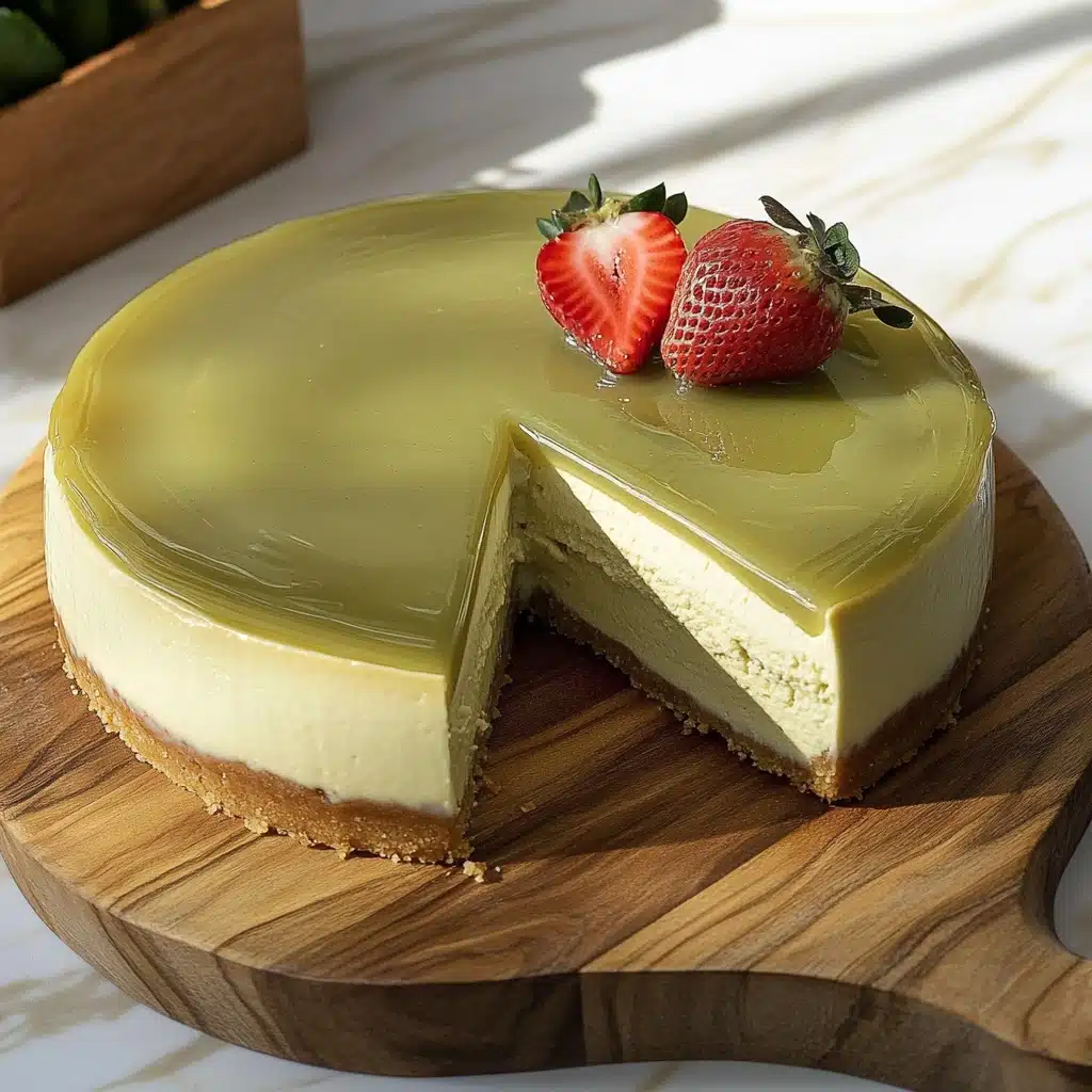 No Bake Pistachio Cheesecake Recipe - Recipe Image