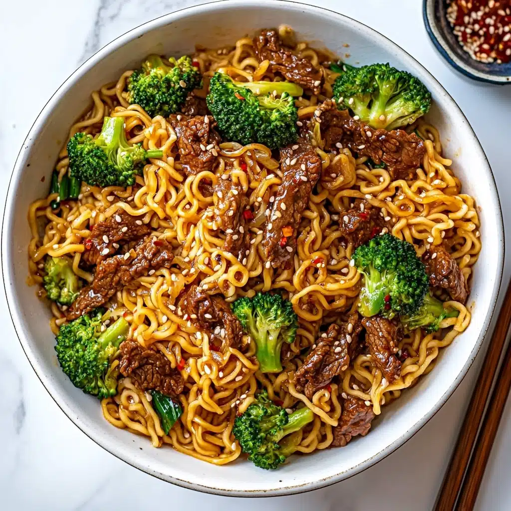Beef and Broccoli Ramen Stir Fry Recipe - Recipe Image