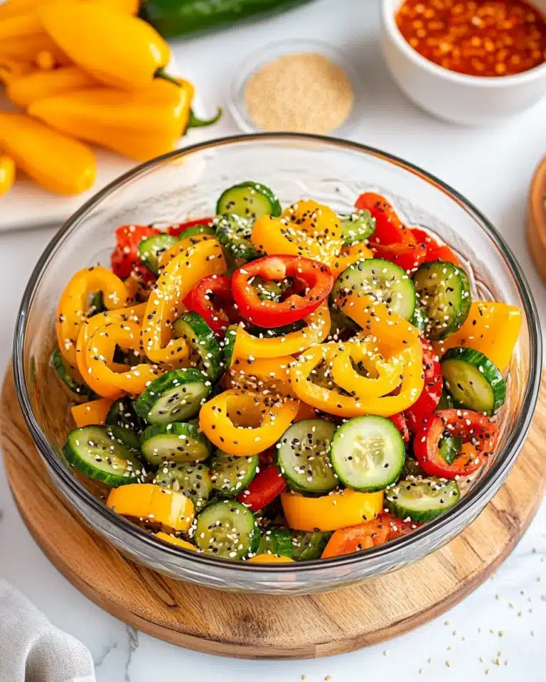 Cucumber and Sweet Pepper Salad Recipe