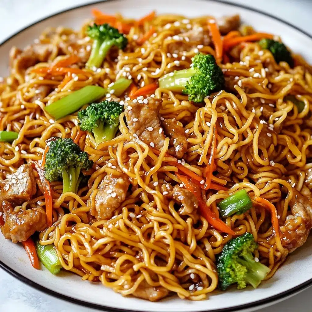 Savory Chicken Ramen Stir Fry Recipe - Recipe Image