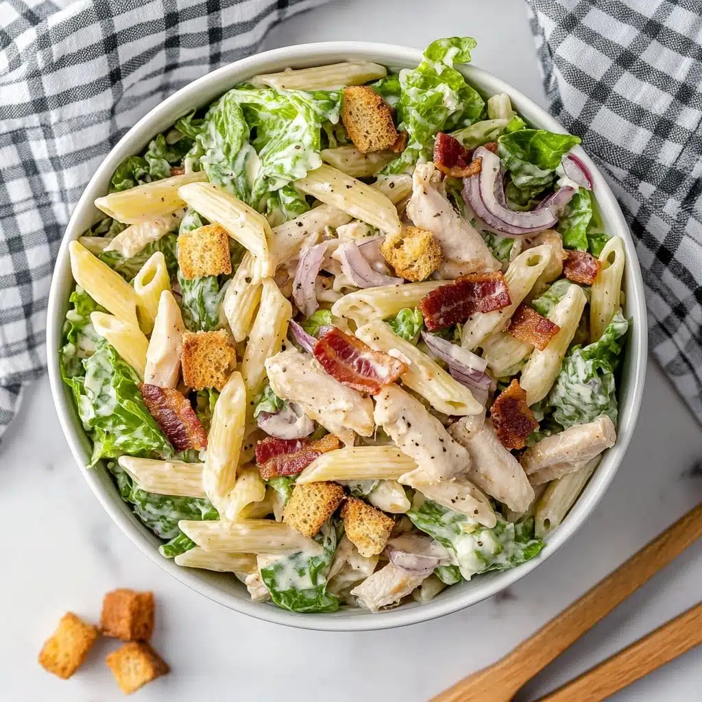Chicken Caesar Pasta Salad Recipe - Recipe Image